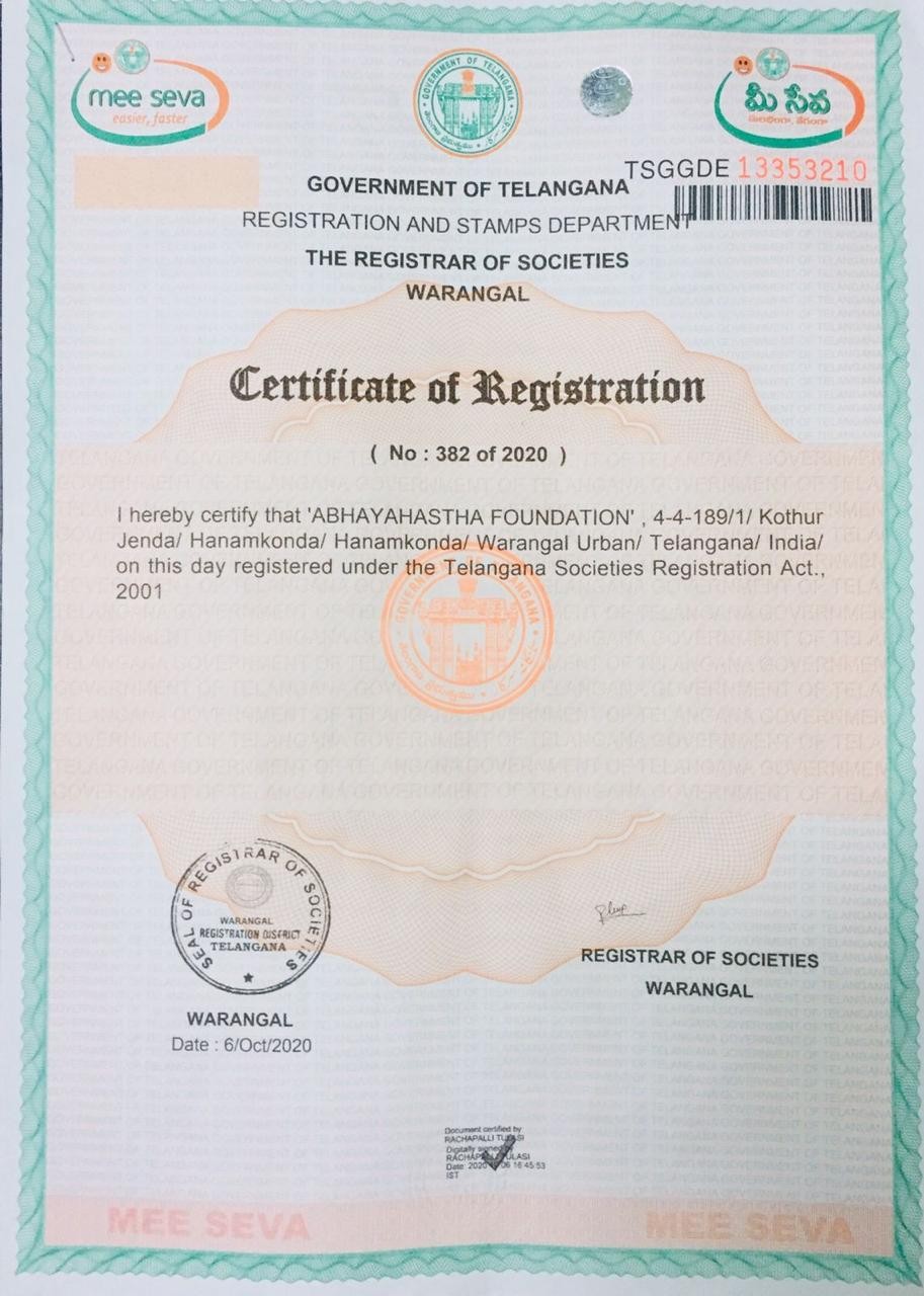 Certificate of Registration